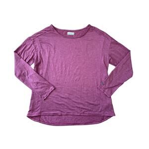 COLUMBIA lightweight, performance crew neck shirt; Airy; size XL, Pink